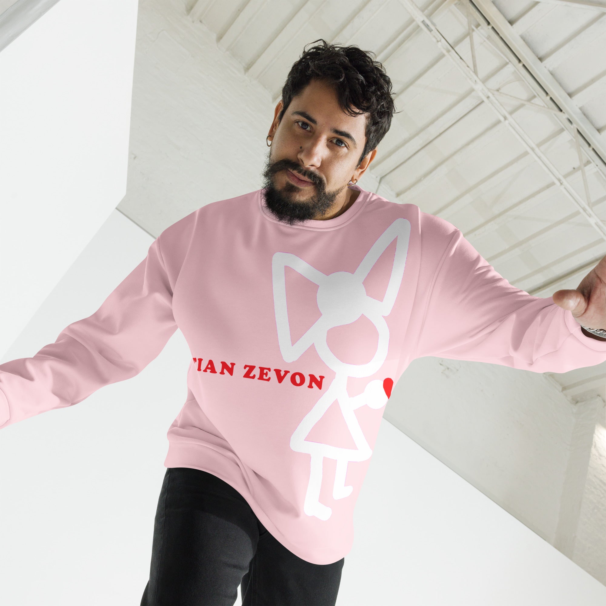 Unisex Love Sweatshirt - Pink