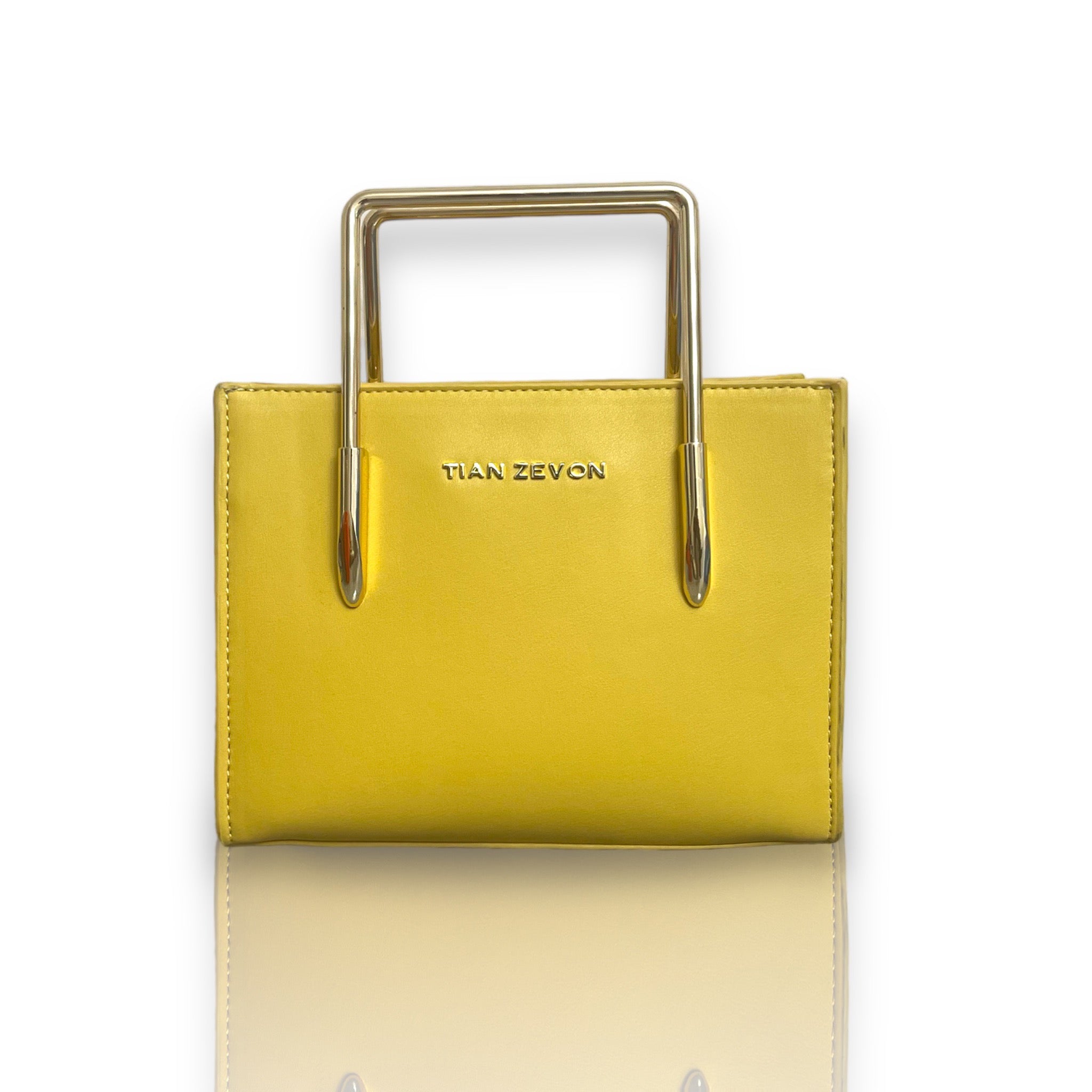 Nala Mini Leather tote bag - Mimosa Yellow