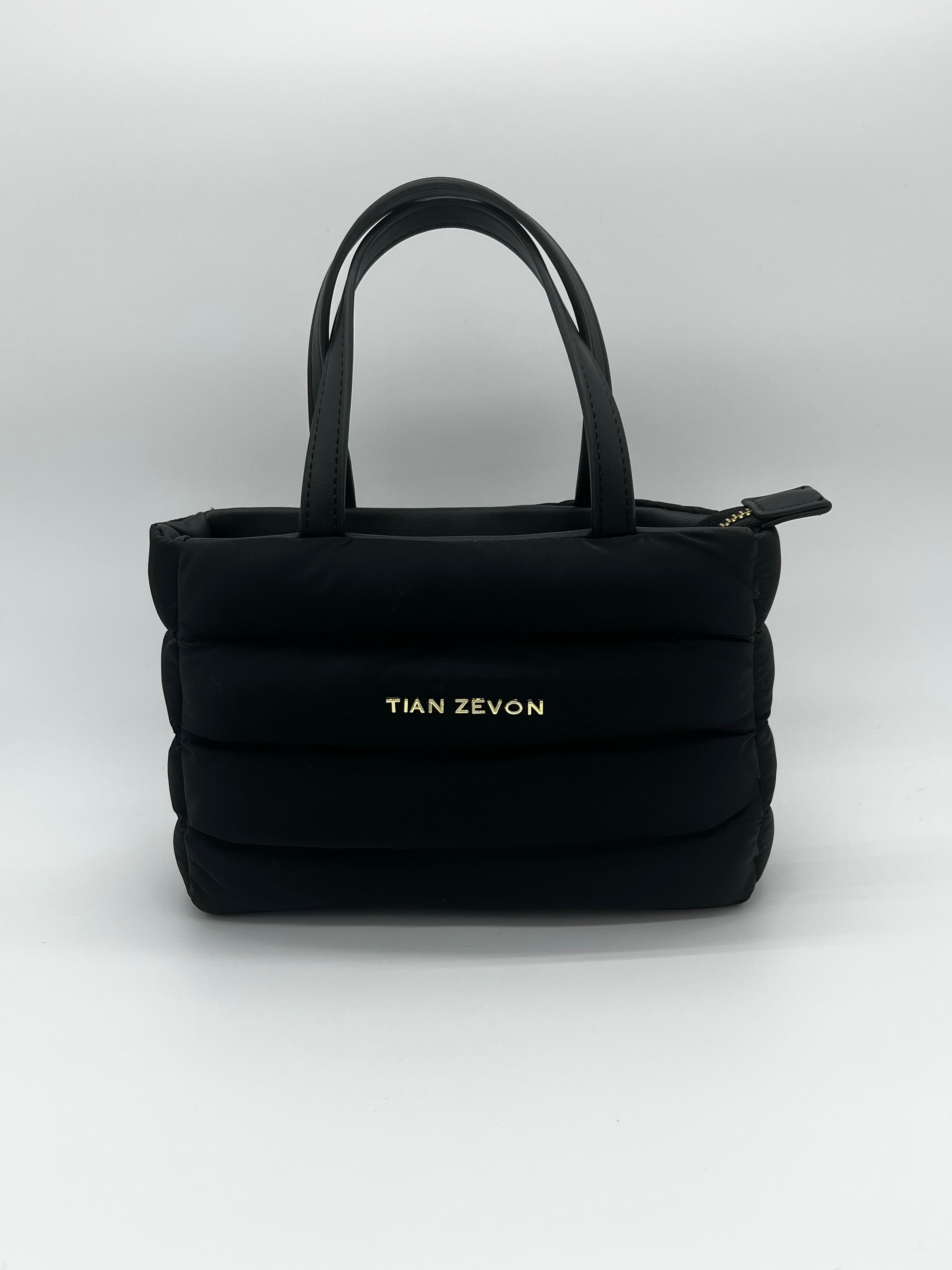 Rhyan mini puffer bag crossbody- Onyx Black