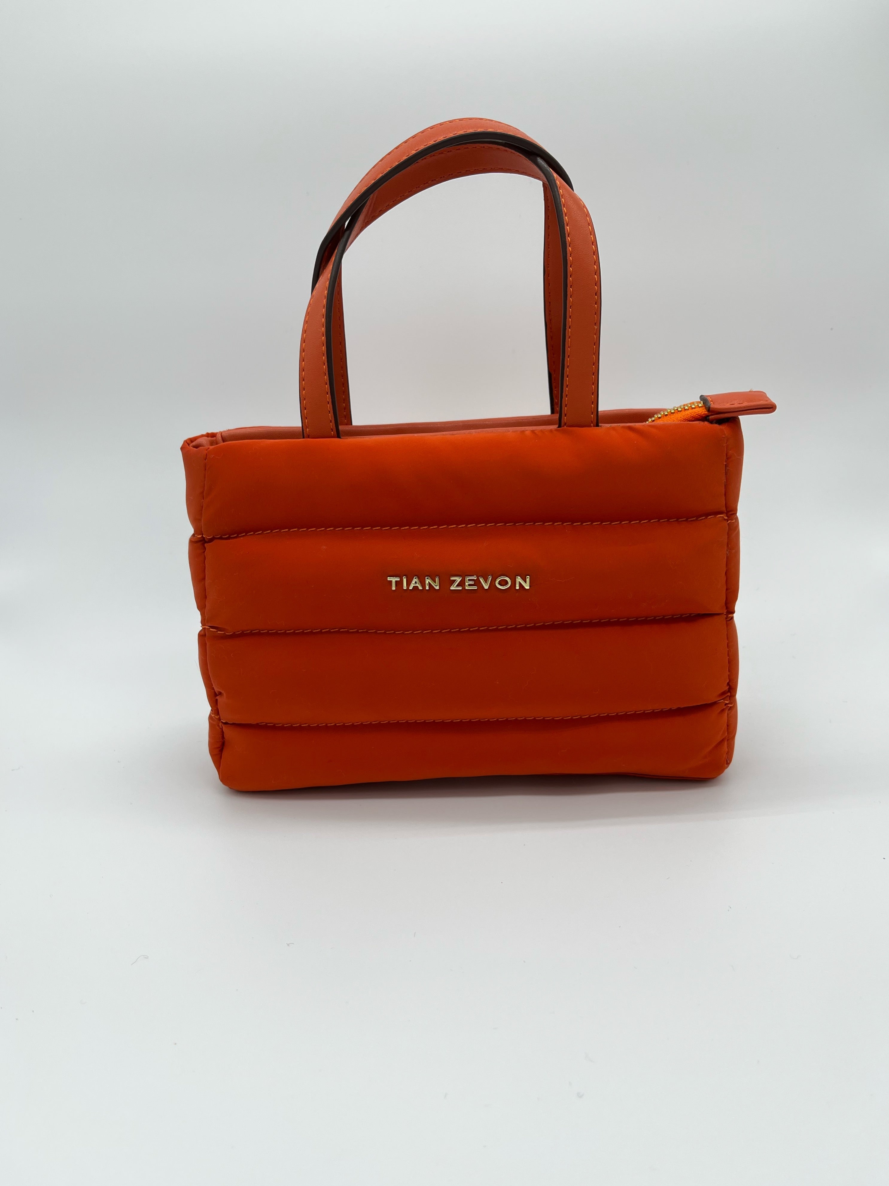 Rhyan mini puffer bag crossbody- Dawn Orange