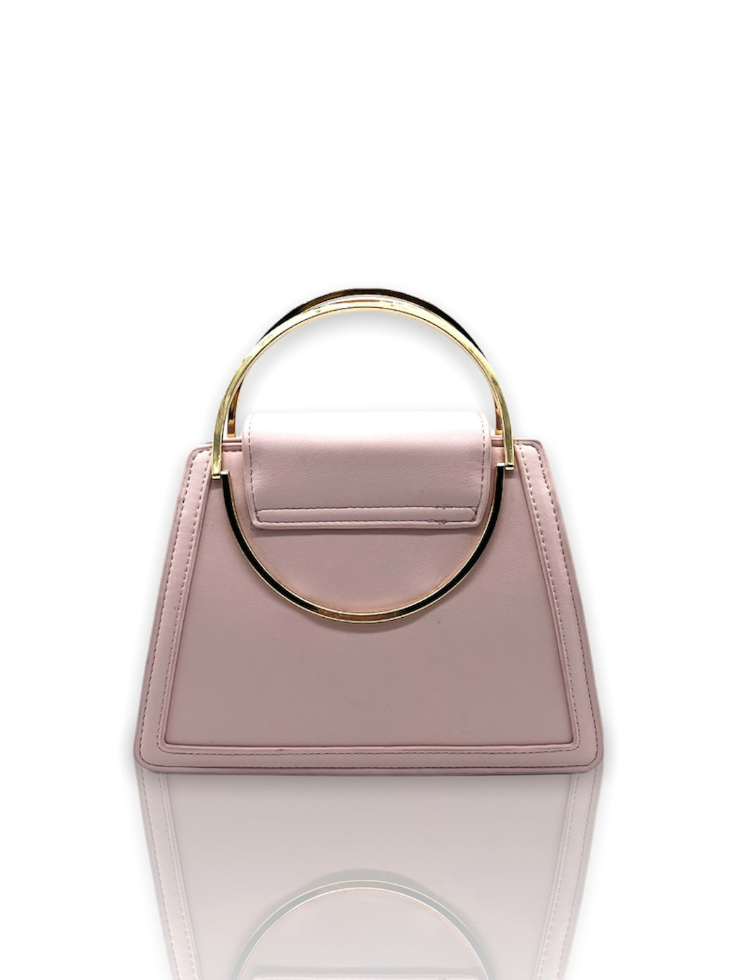 GISSELLE leather top handle bag - BLUSH pink VAULT