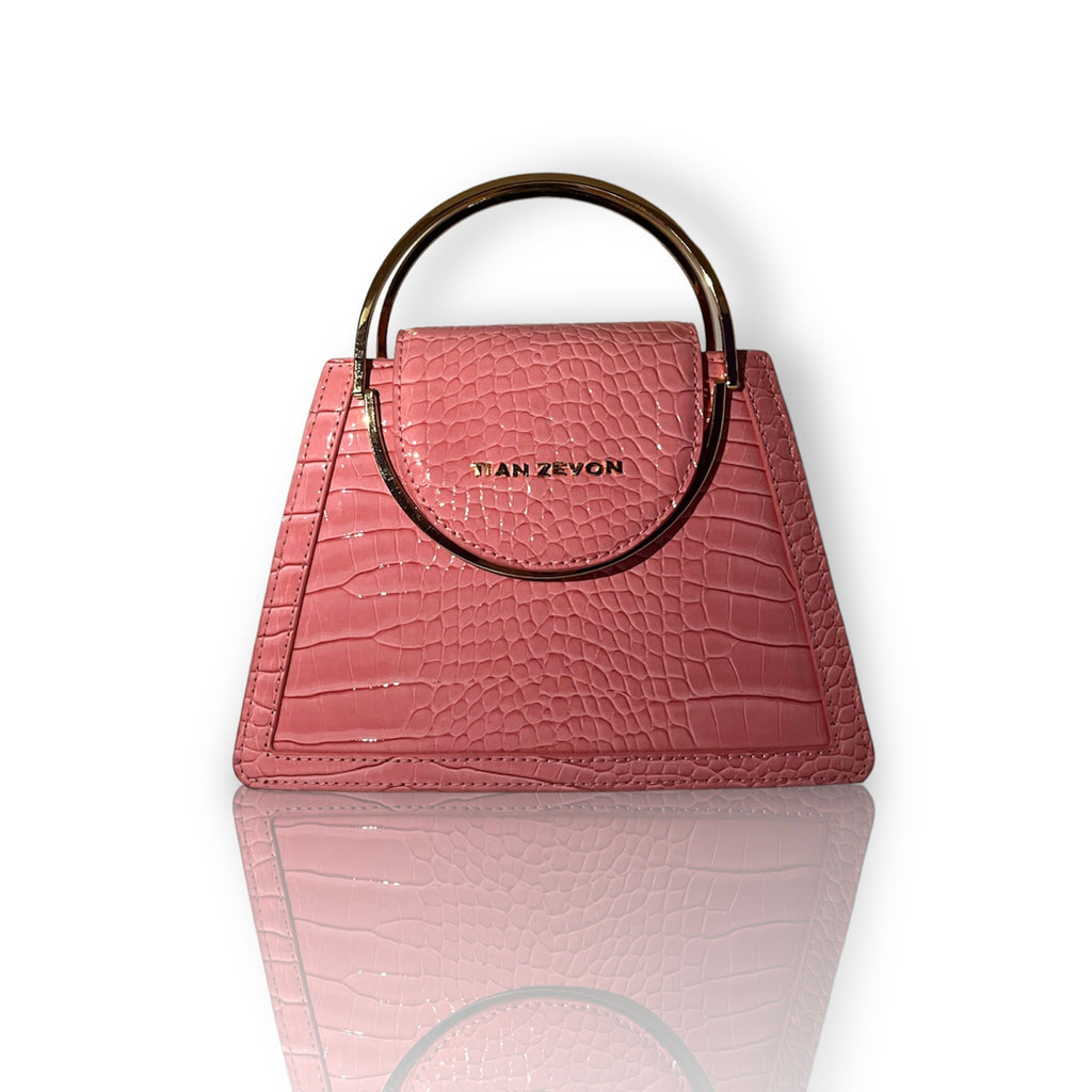 GISSELLE leather top handle bag - Taffy Pink