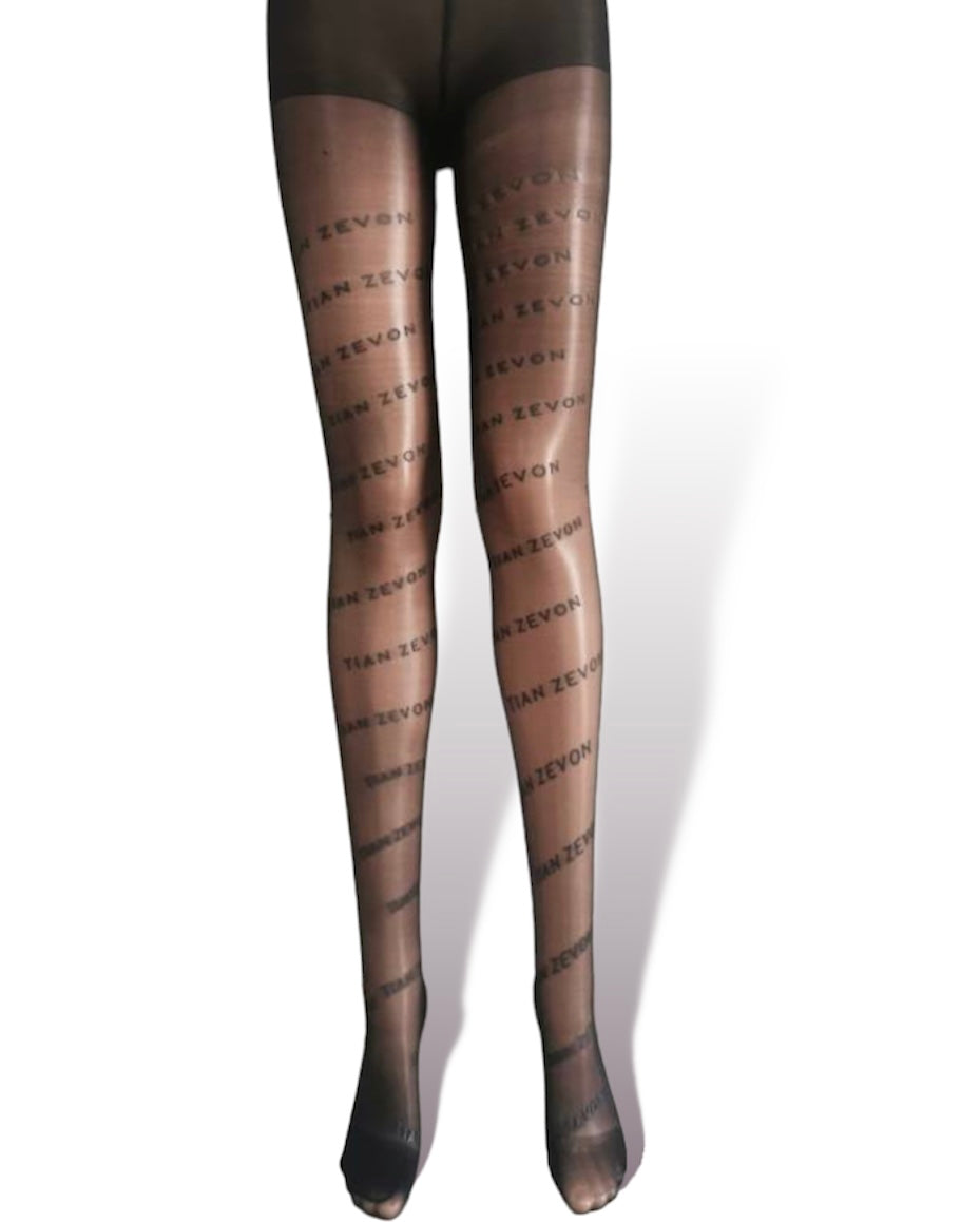 Tian Zevon Black Sheer Tights