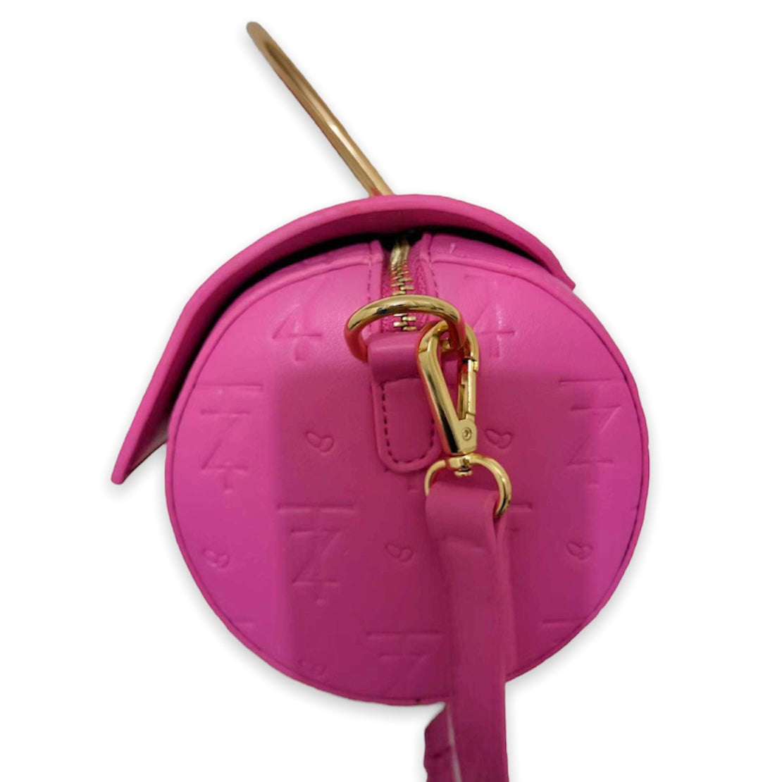 AZARI leather barrel bag - Rose pink VAULT