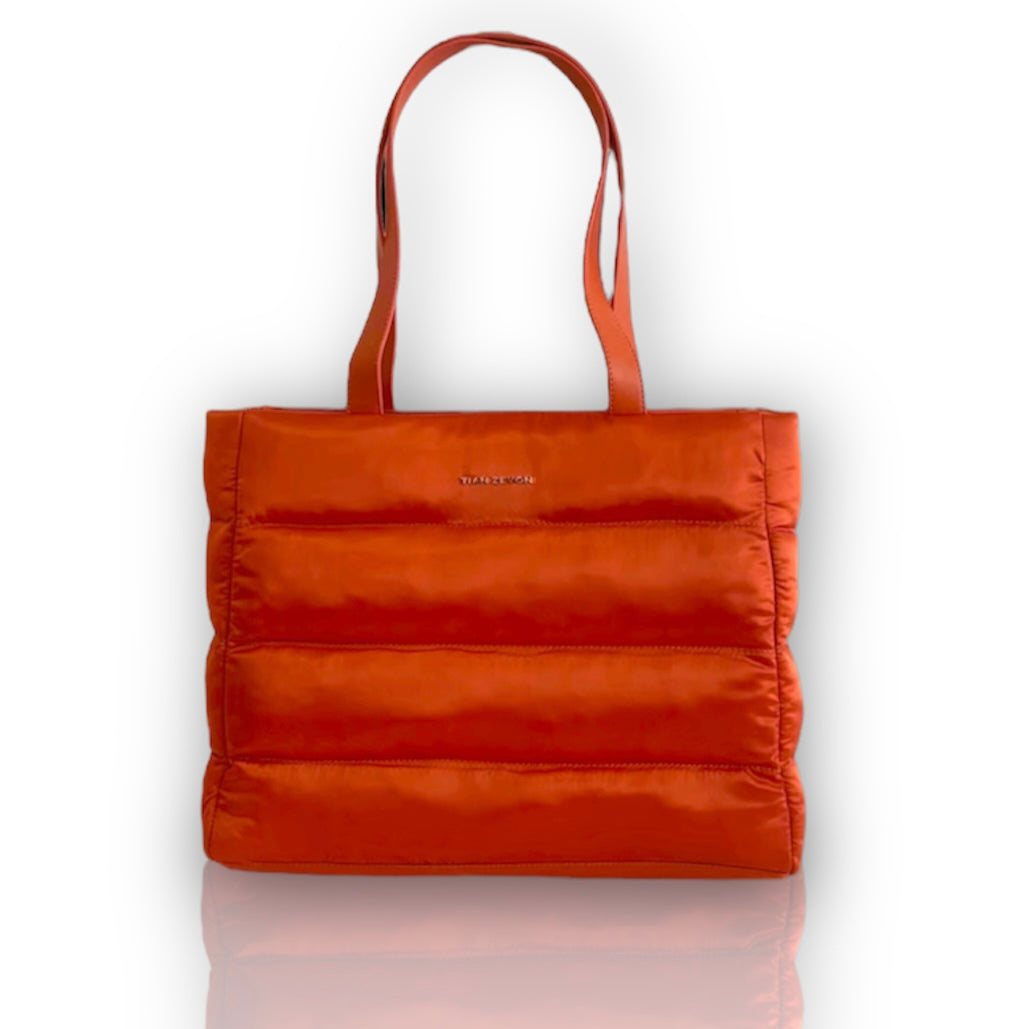 Rhyan Grande puffer bag- Dawn Orange