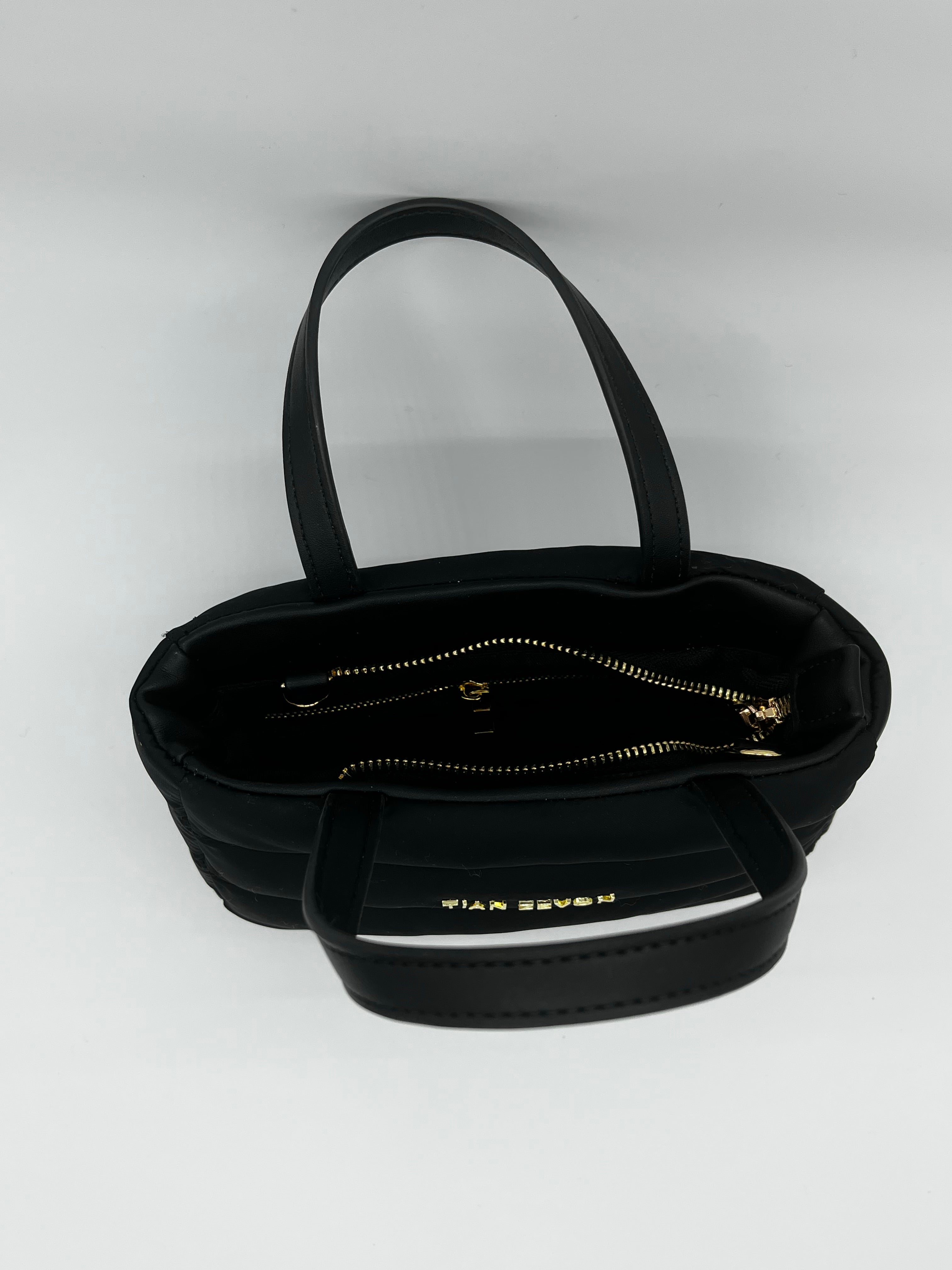 Rhyan mini puffer bag crossbody- Onyx Black