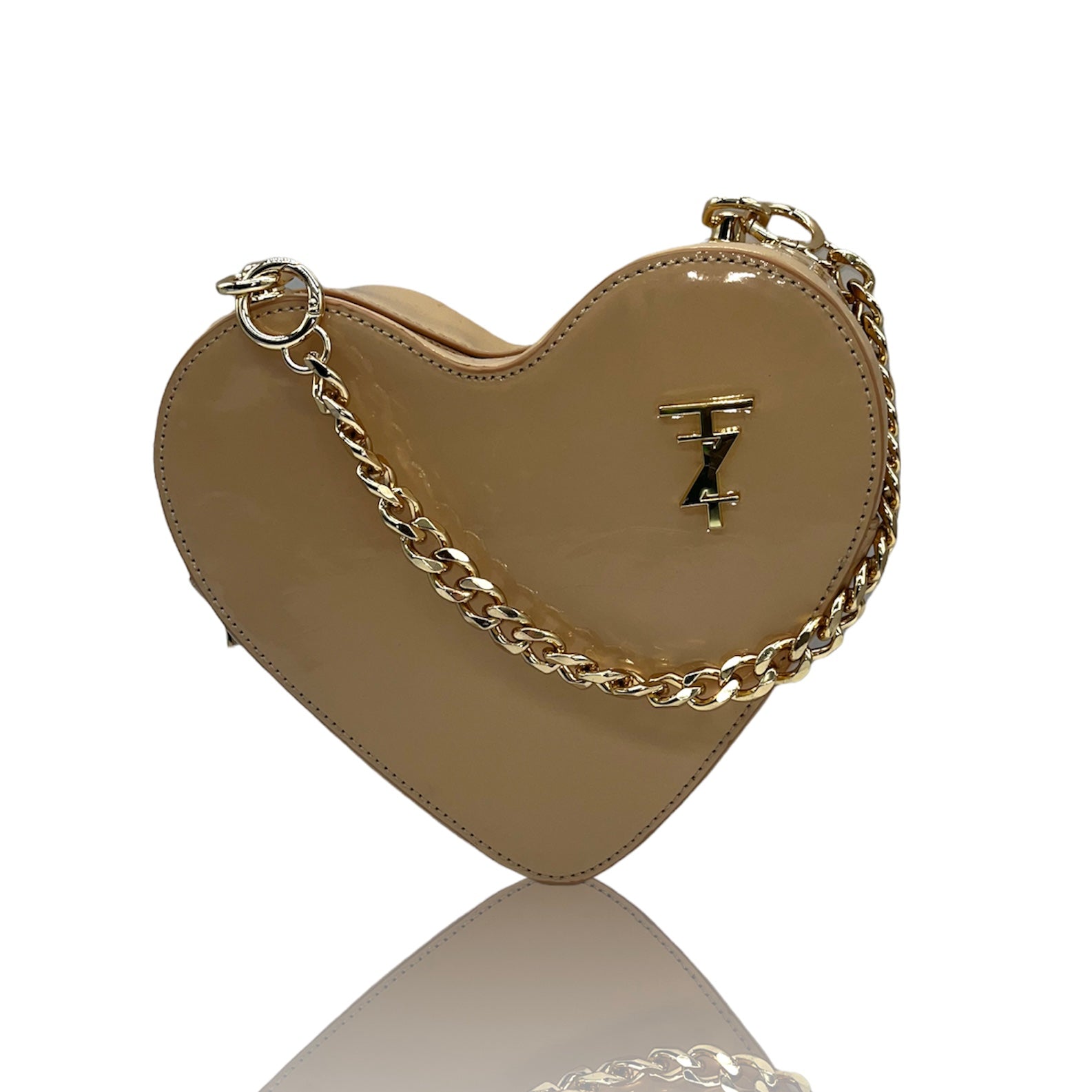 SOV Vol II leather heart bag - Latte Tan VAULT