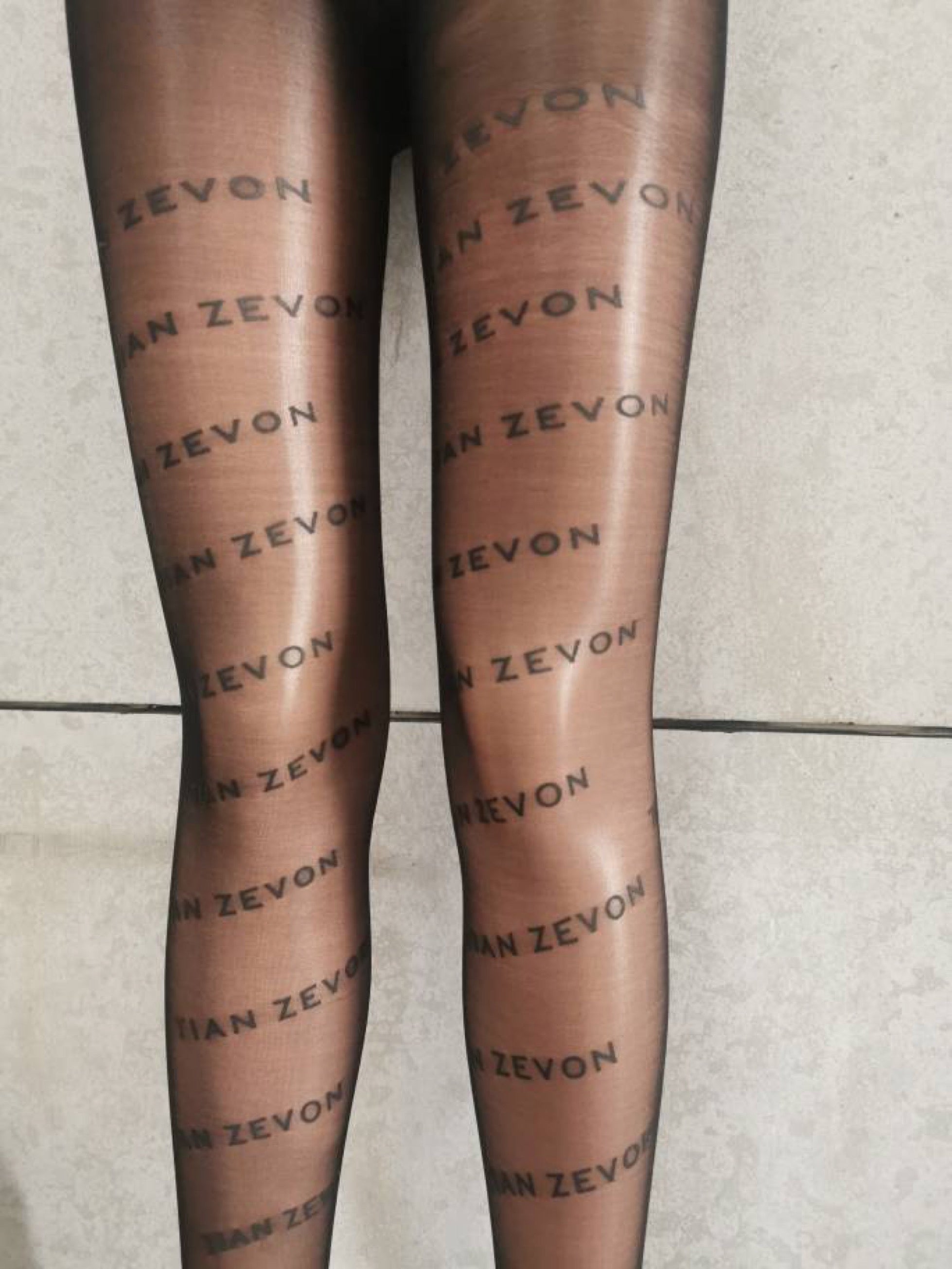 Tian Zevon Black Sheer Tights