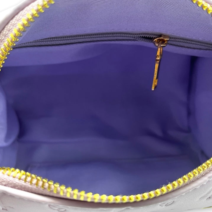 AZARI leather barrel bag - Lilac Purple VAULT